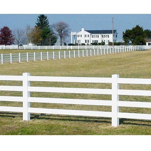 รั้วฟาร์มแผงพีวีซี