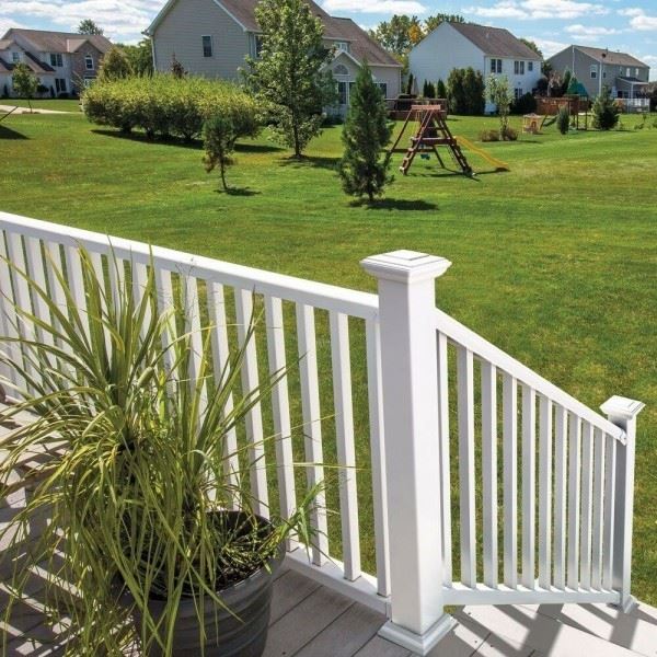 White Vinyl Stair Rail